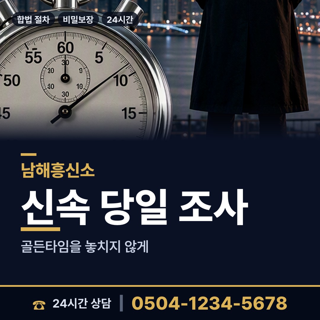 남해 이동면 탐정가격 상담 안내